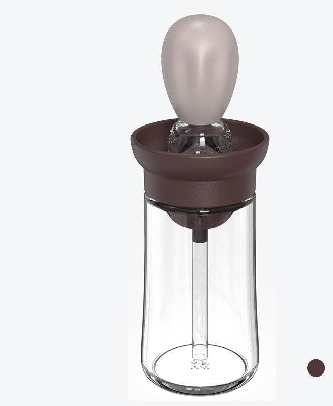 Perfect Drip Olive Oil Cruet with Silicone Pastry Brush