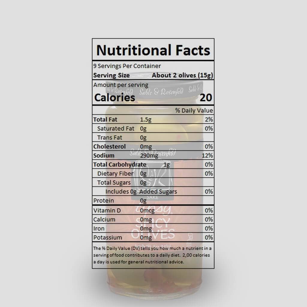 Sake Spicy Tipsy Olives