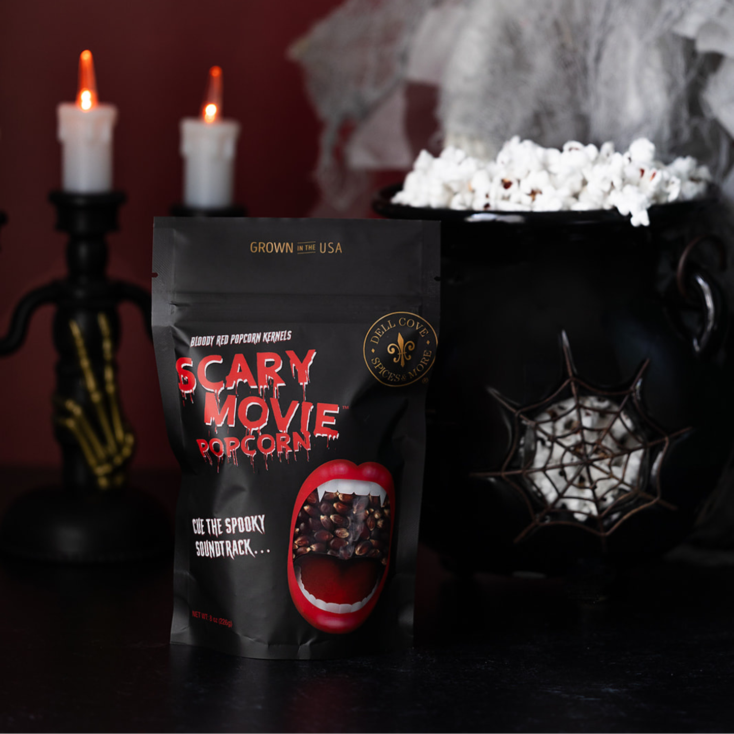 Scary Movie Popcorn Kernels - Bloody Red Halloween Popcorn