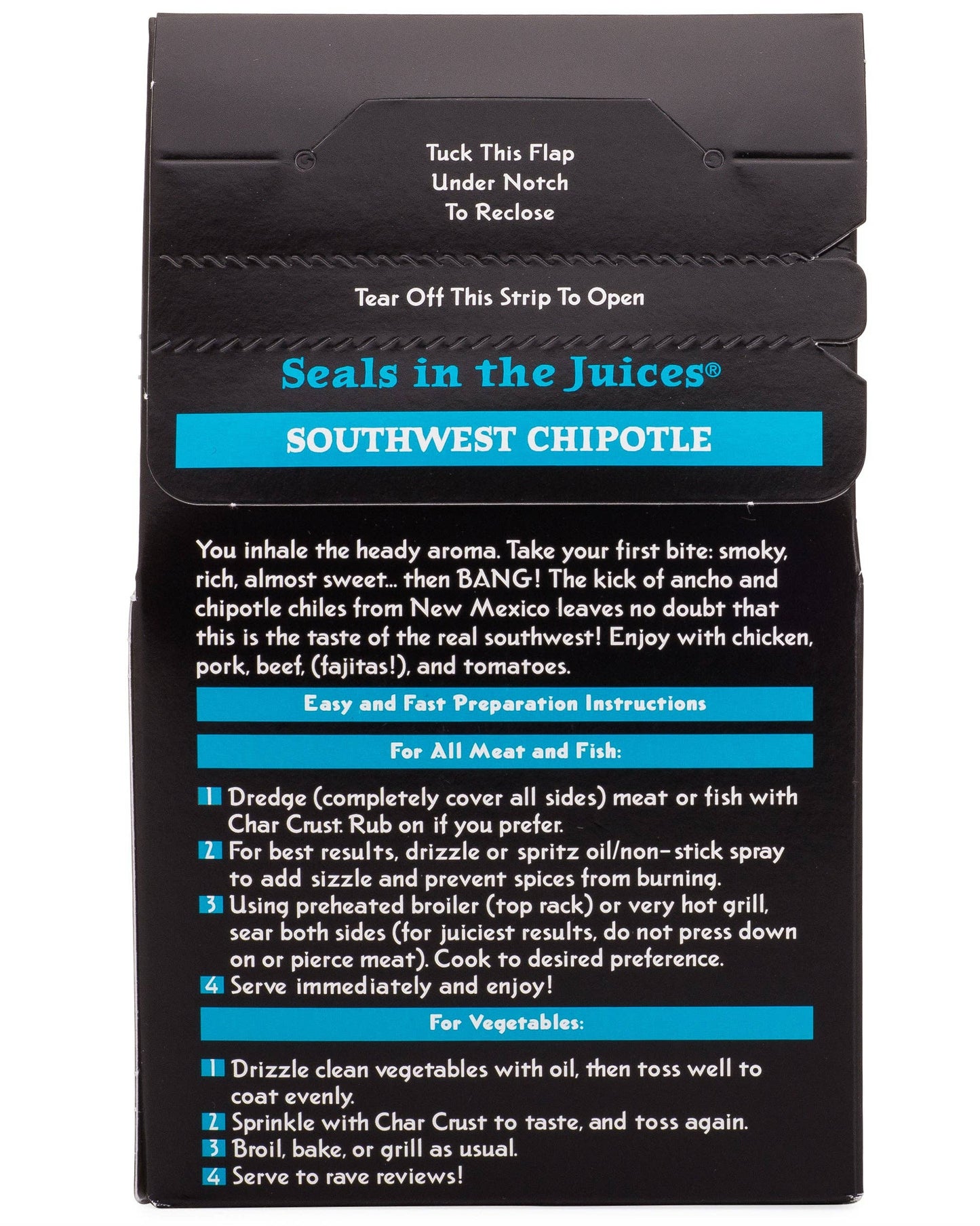 Char Crust Dry-Rub Seasoning Southwest Chipotle