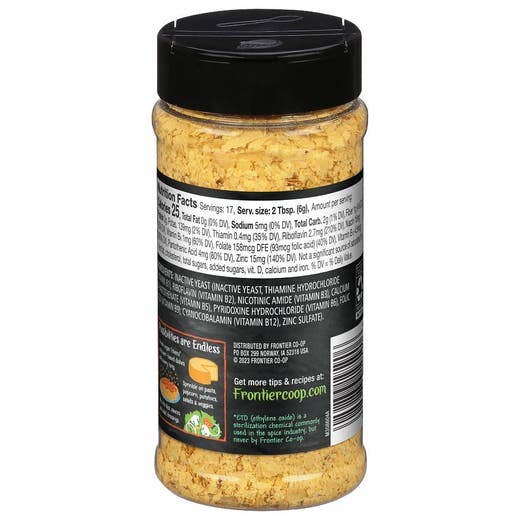 Premium Nutritional Yeast | Non-Dairy Cheese Substitute | 3.6oz