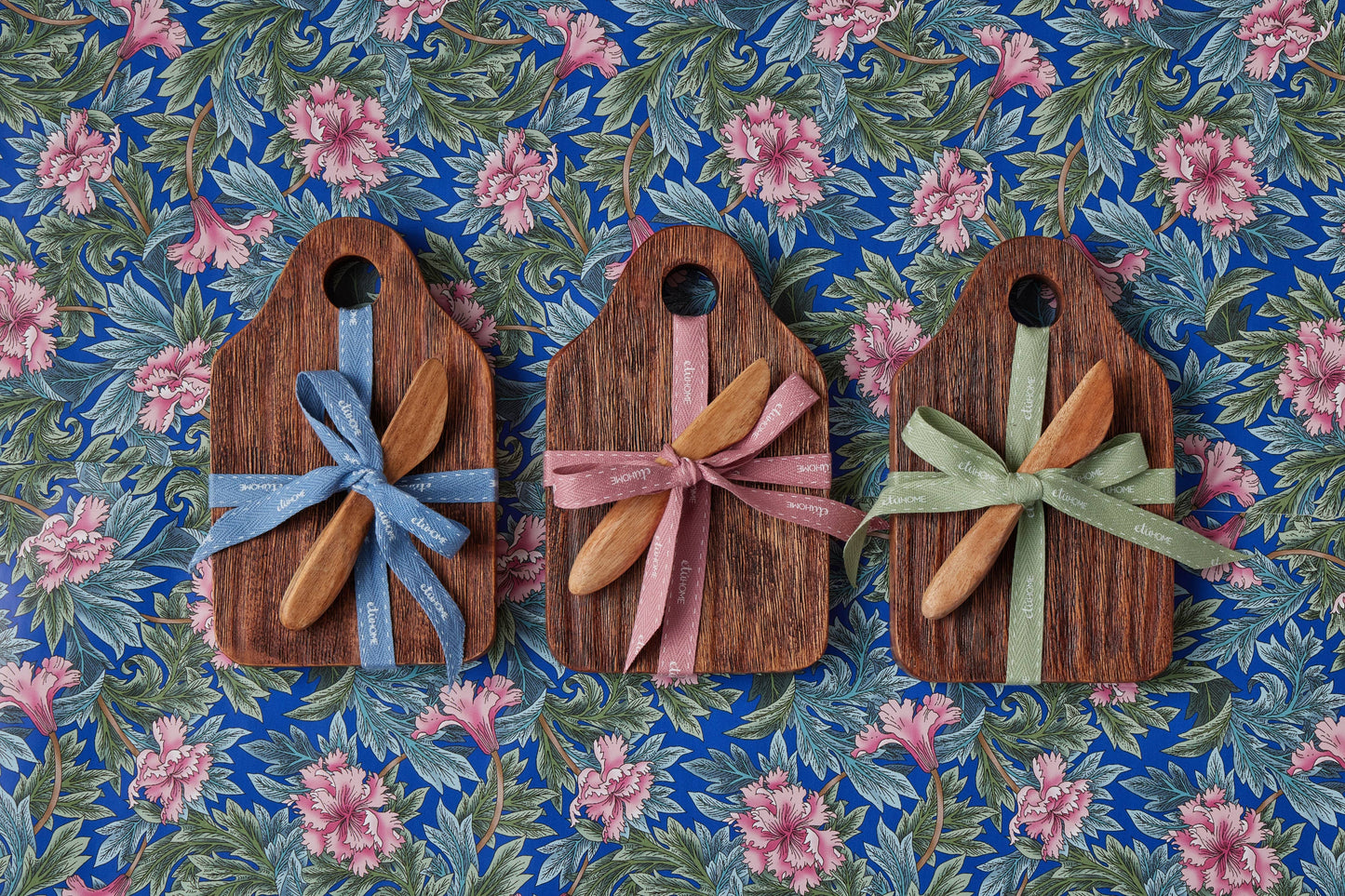 Mini Appetizer Board, Natural, Blush Ribbon