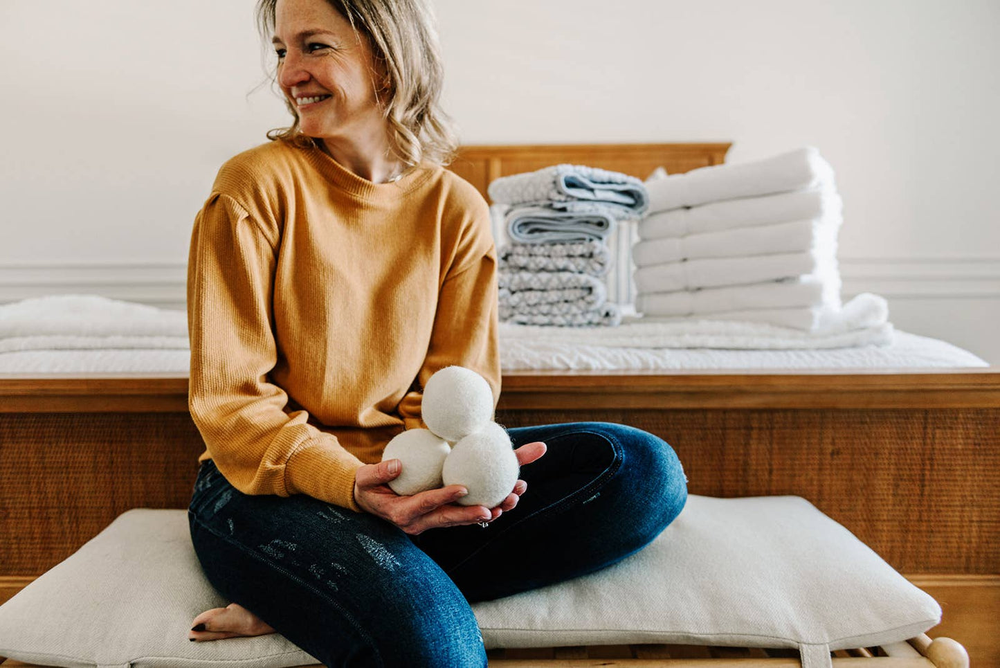 Dryer Balls, White, 6 Pack