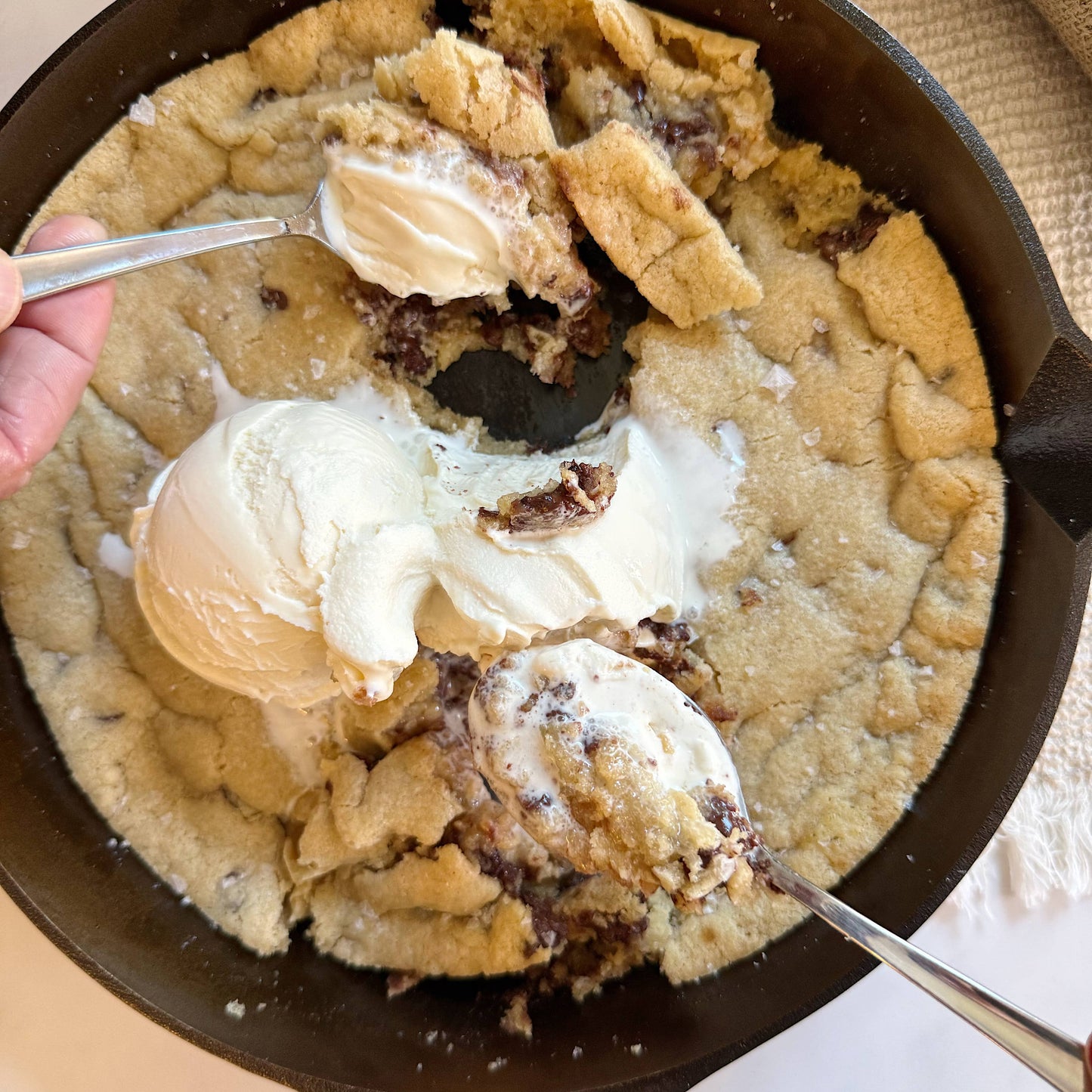 Chocolate Chip Skillet Cookie