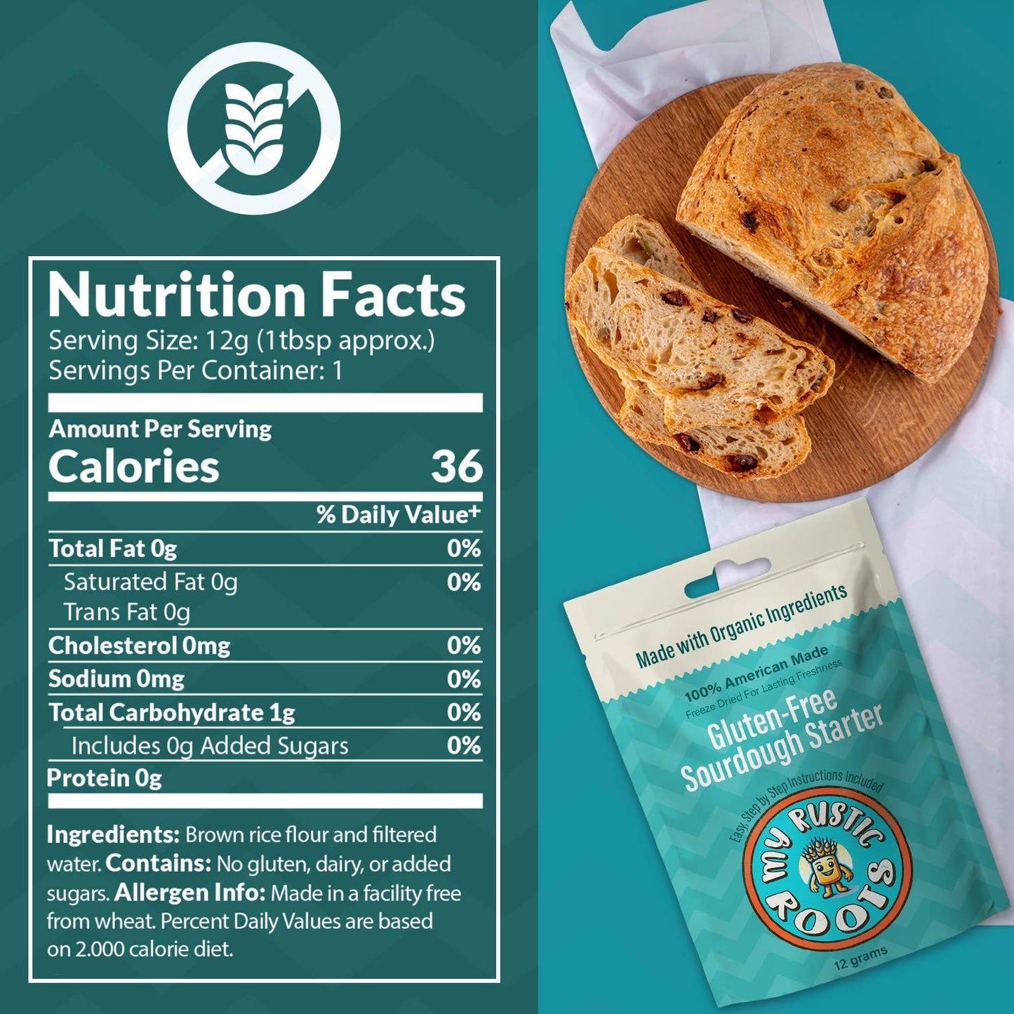 Gluten-Free Sourdough Starter Culture - Bestseller - Organic