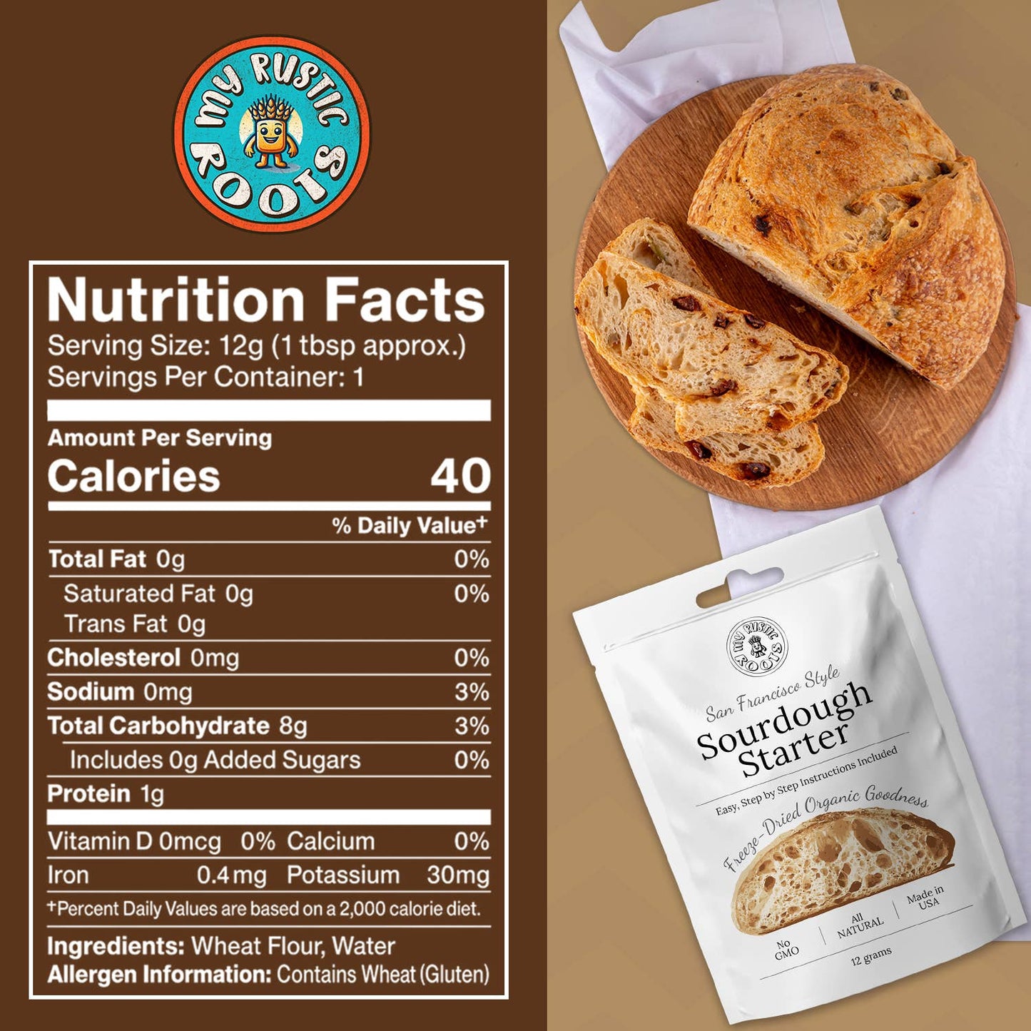 Original Sourdough Starter Culture - Bestseller - Organic
