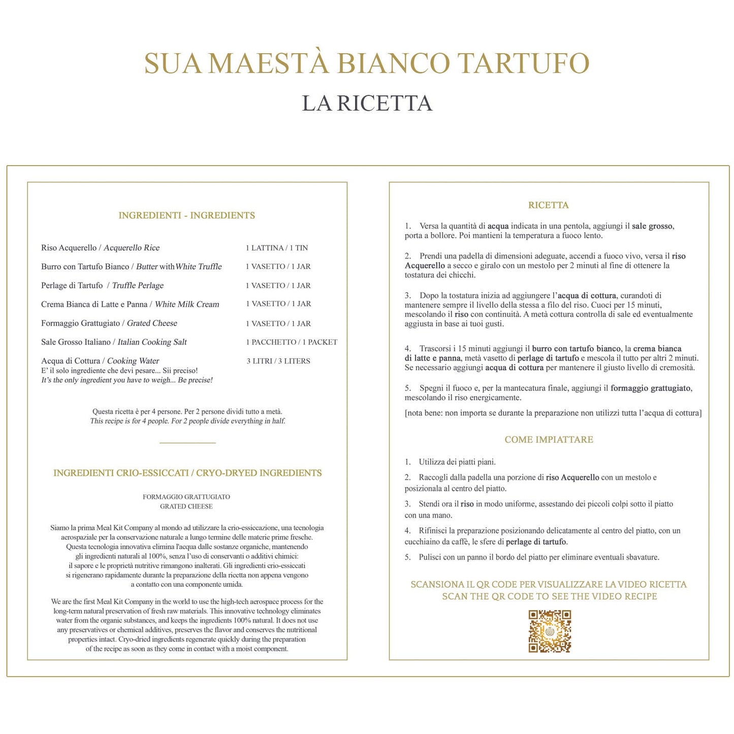 His Majesty White Truffle - Michelin Dinner Set
