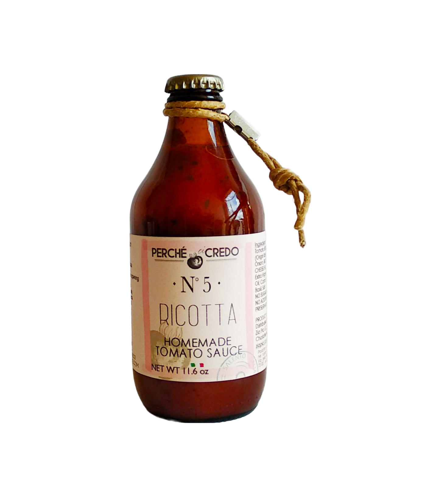 Homemade Ricotta Tomato Sauce by Perché Ci Credol