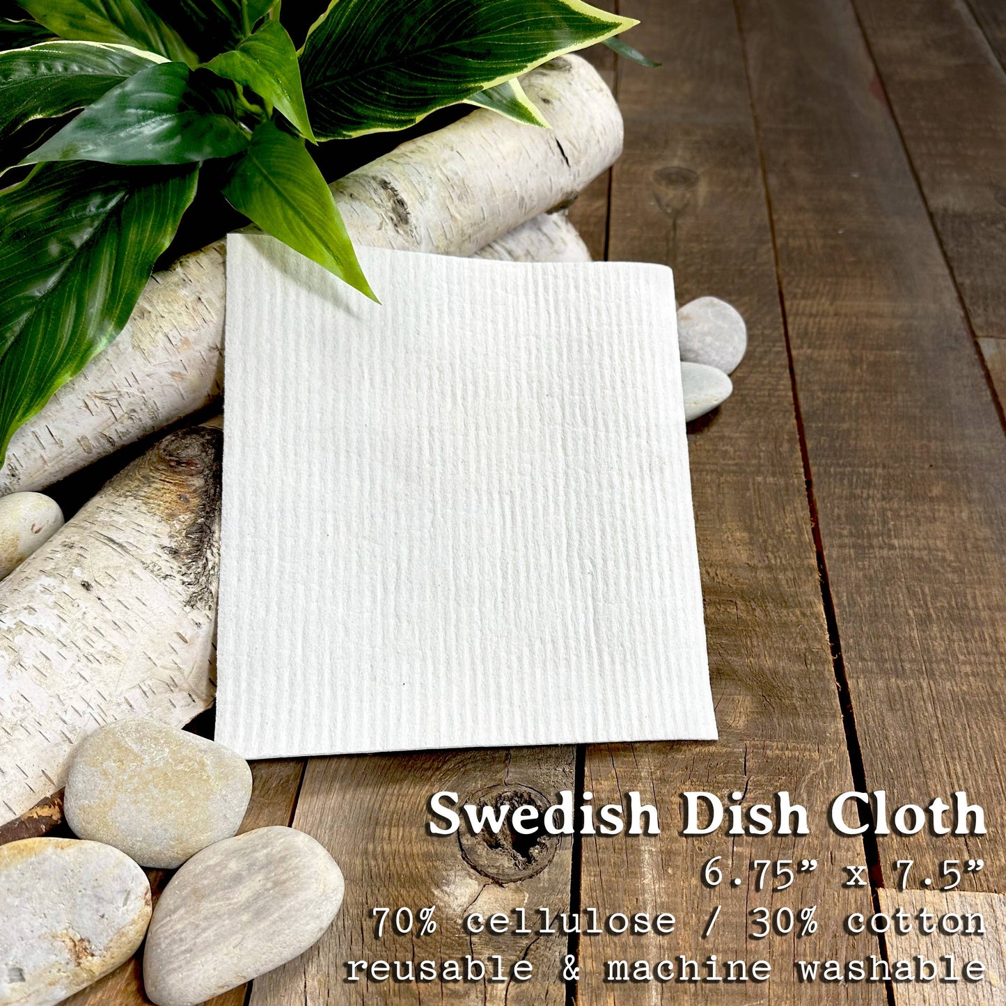 Pine Branches, Pinecones 2, Swedish Dish Cloth