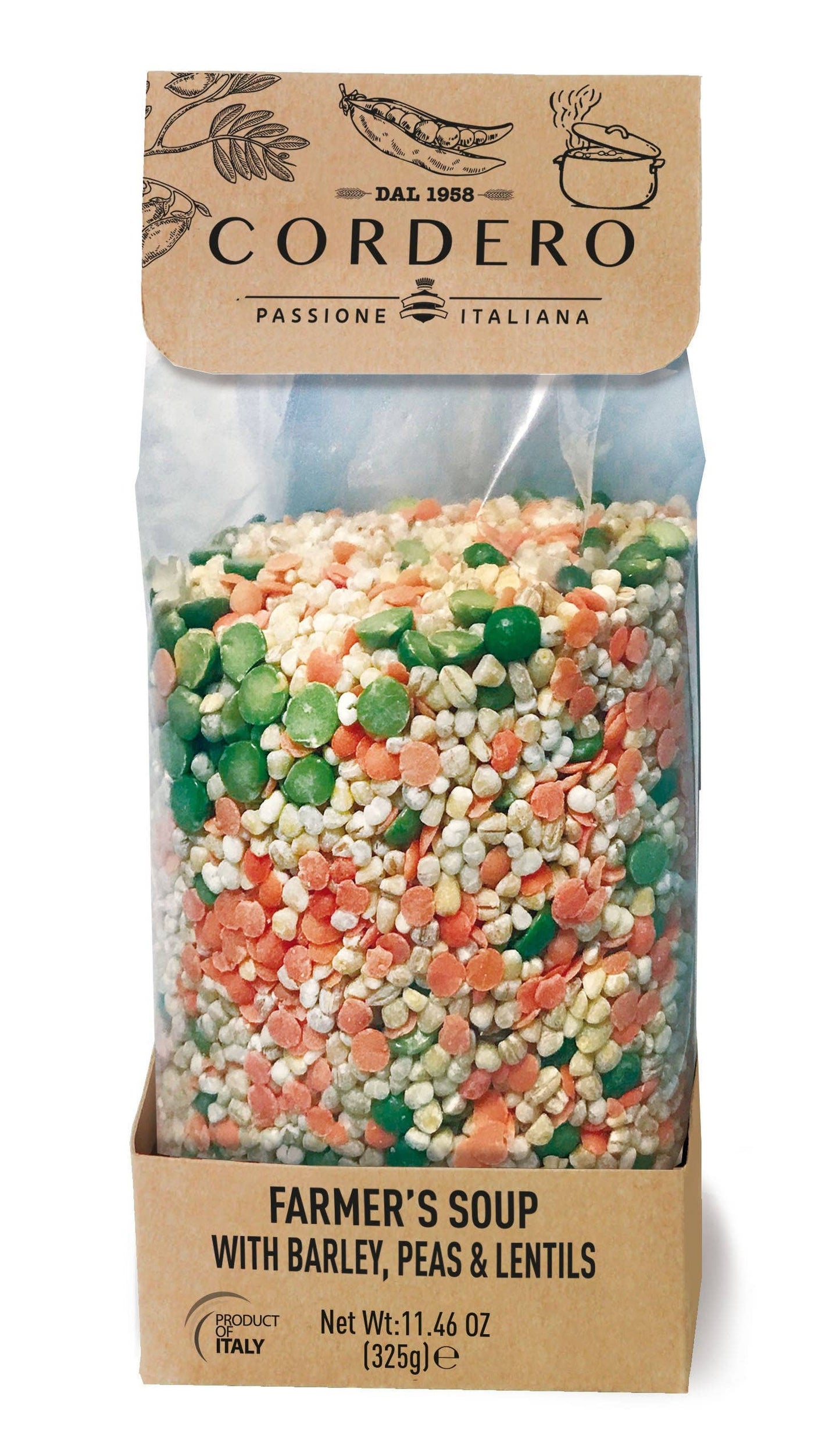 Cordero, Farmer's Soup with Barley, Peas & Lentils