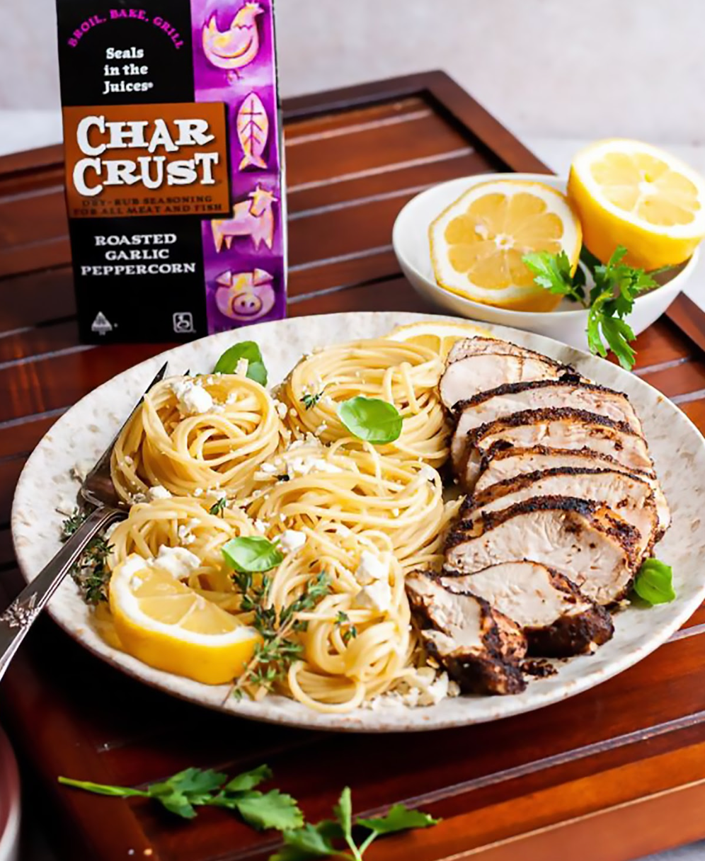 Char Crust Dry-Rub Seasoning Roasted Garlic Peppercorn