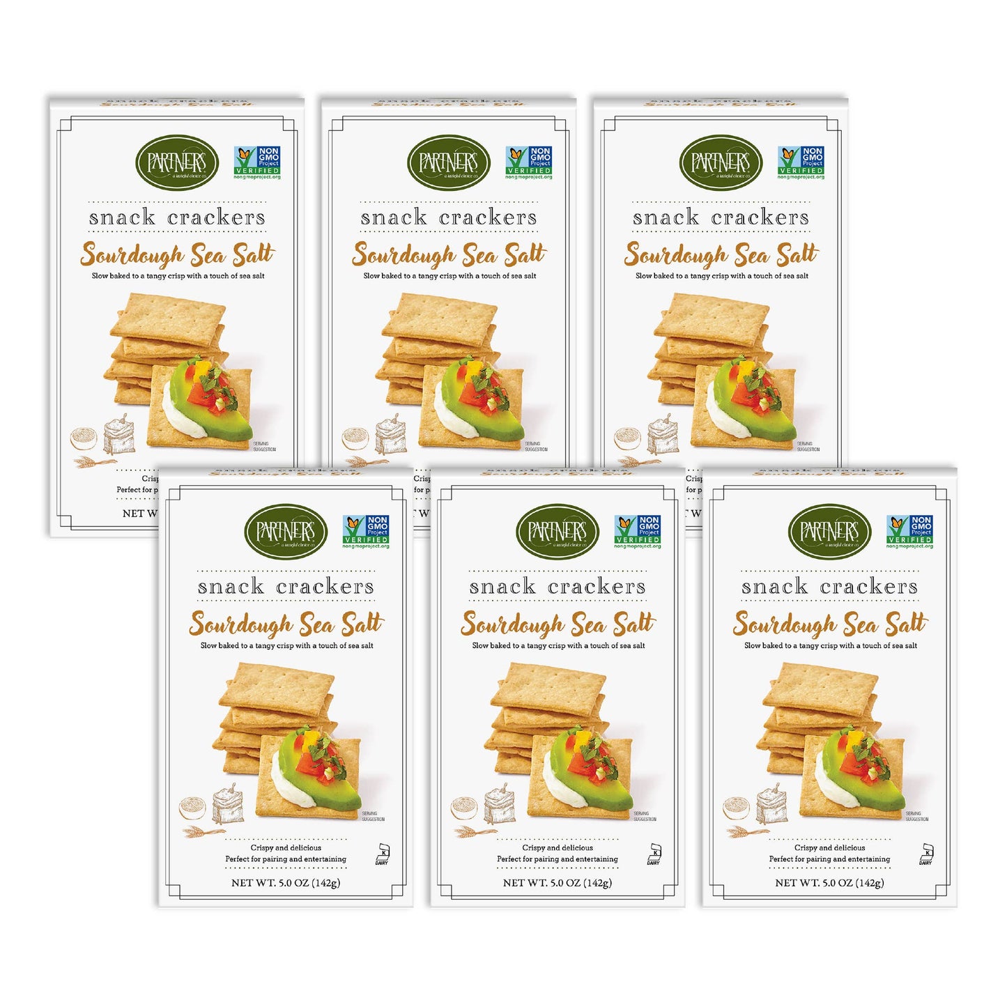 Sourdough Sea Salt Snack Crackers