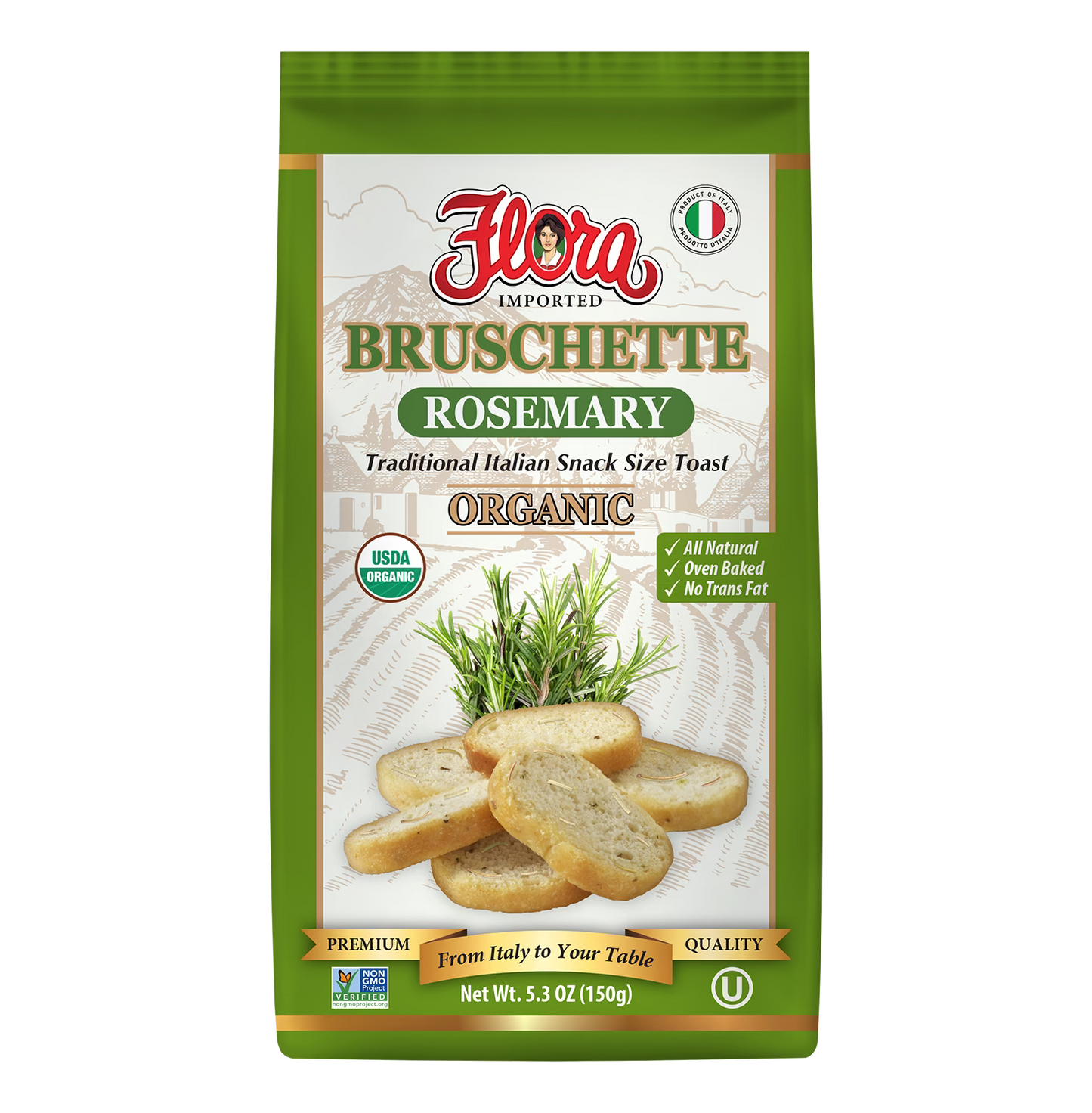 Bruschette Mini Toasts - Rosemary Organic - 5.3 oz