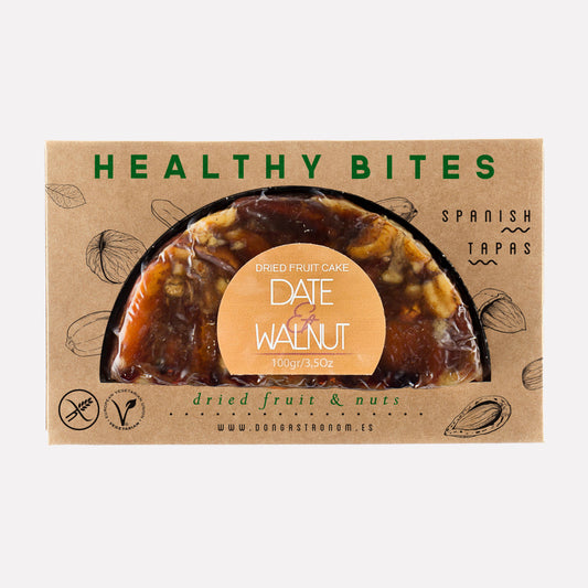 Healthy Bites. Date & Walnut dried fruitcake.
