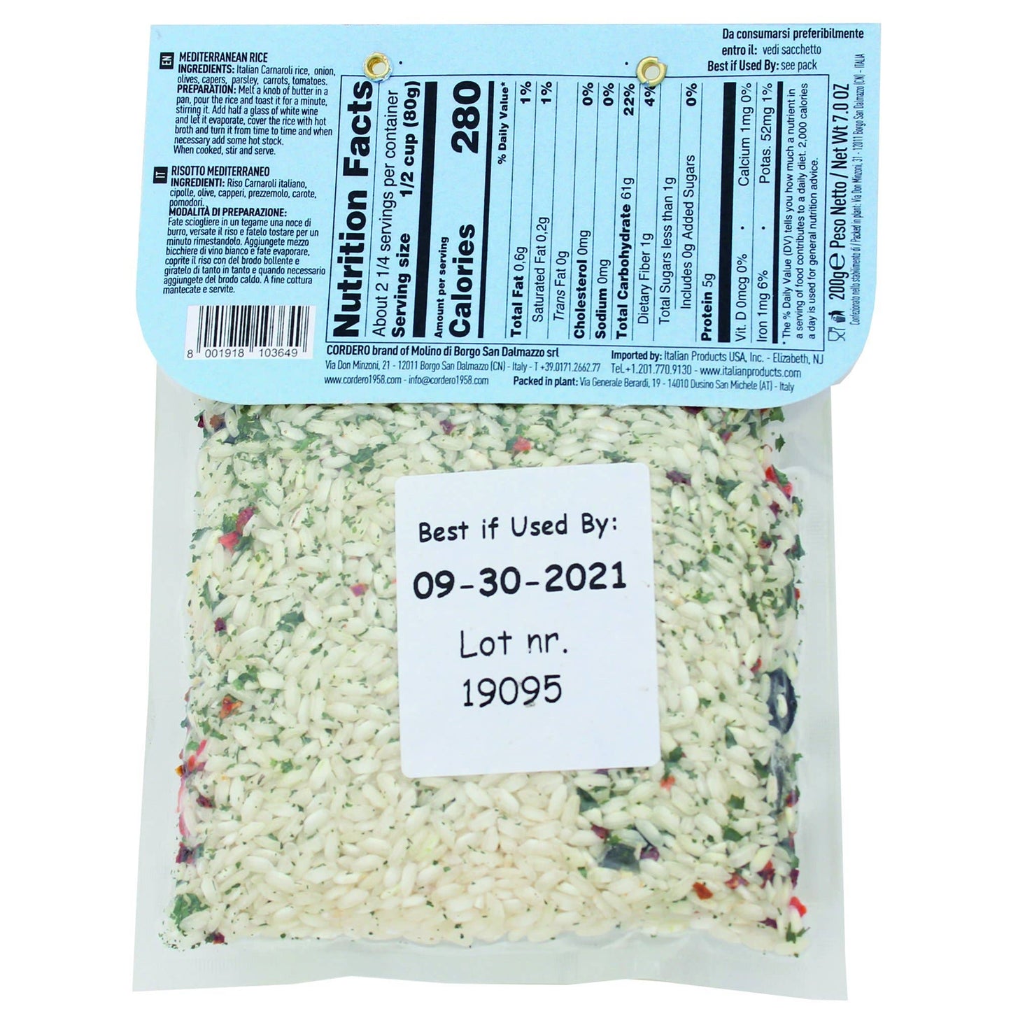 Mediterranean Risotto, 7.05oz