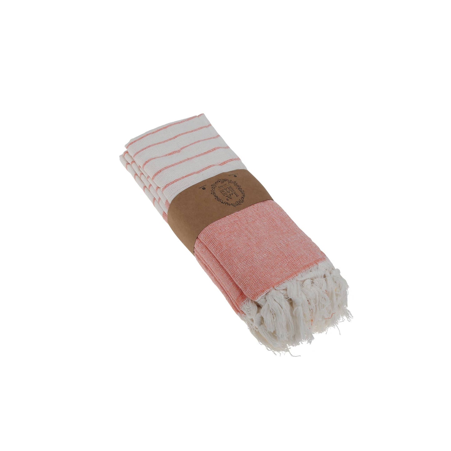 Darya Turkish Cotton Kitchen / Hand Towel 23x17 in - Orange