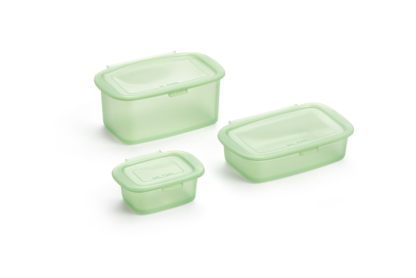 Reusable Silicone Boxes, Set of 3