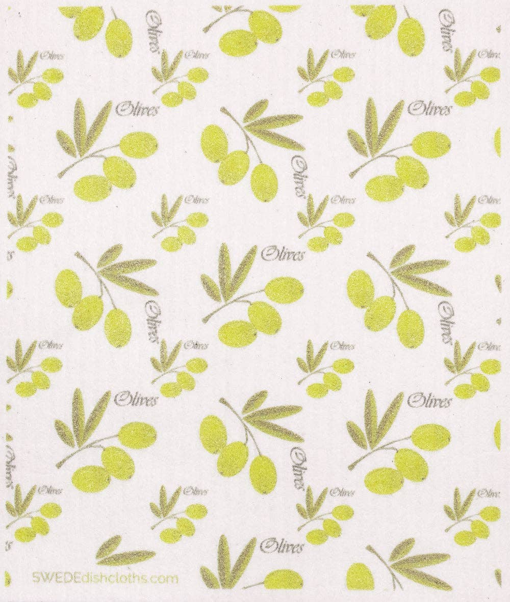 Swedish Dishcloth Olive Collage Spongecloth