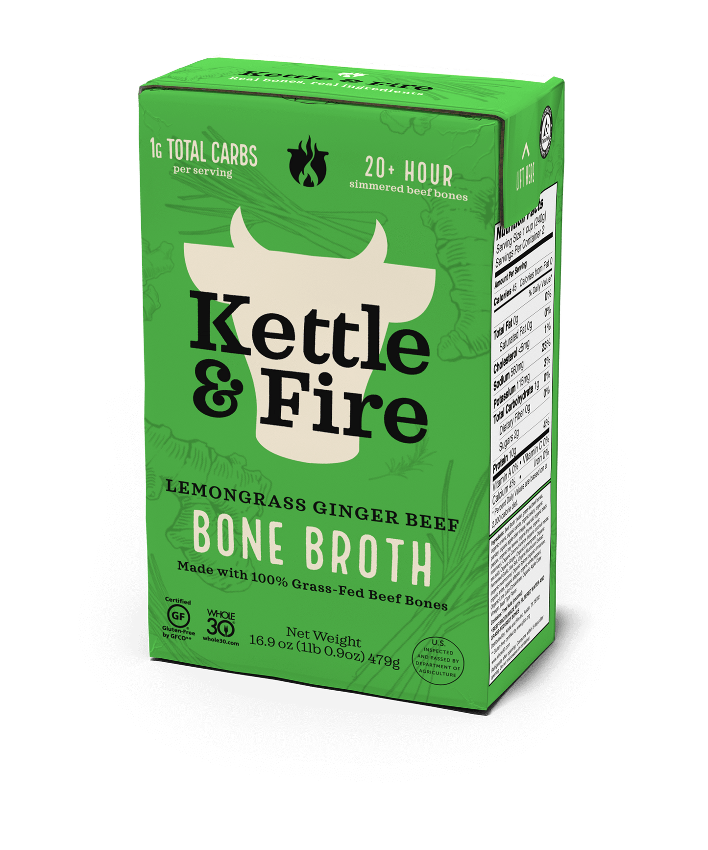 Lemongrass Ginger Bone Broth 16.9oz