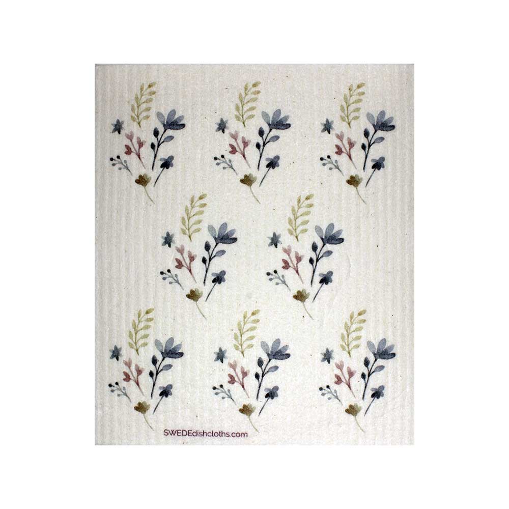Swedish Dishcloth Purple Flower Pattern Spongecloth