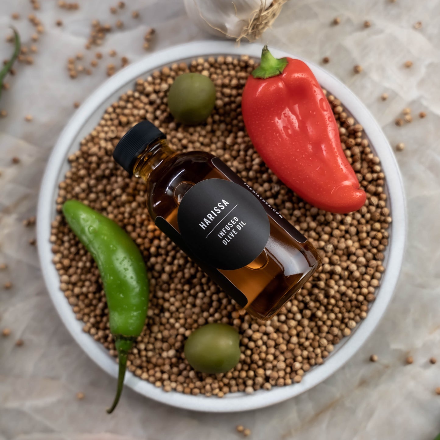 harissa infused olive oil