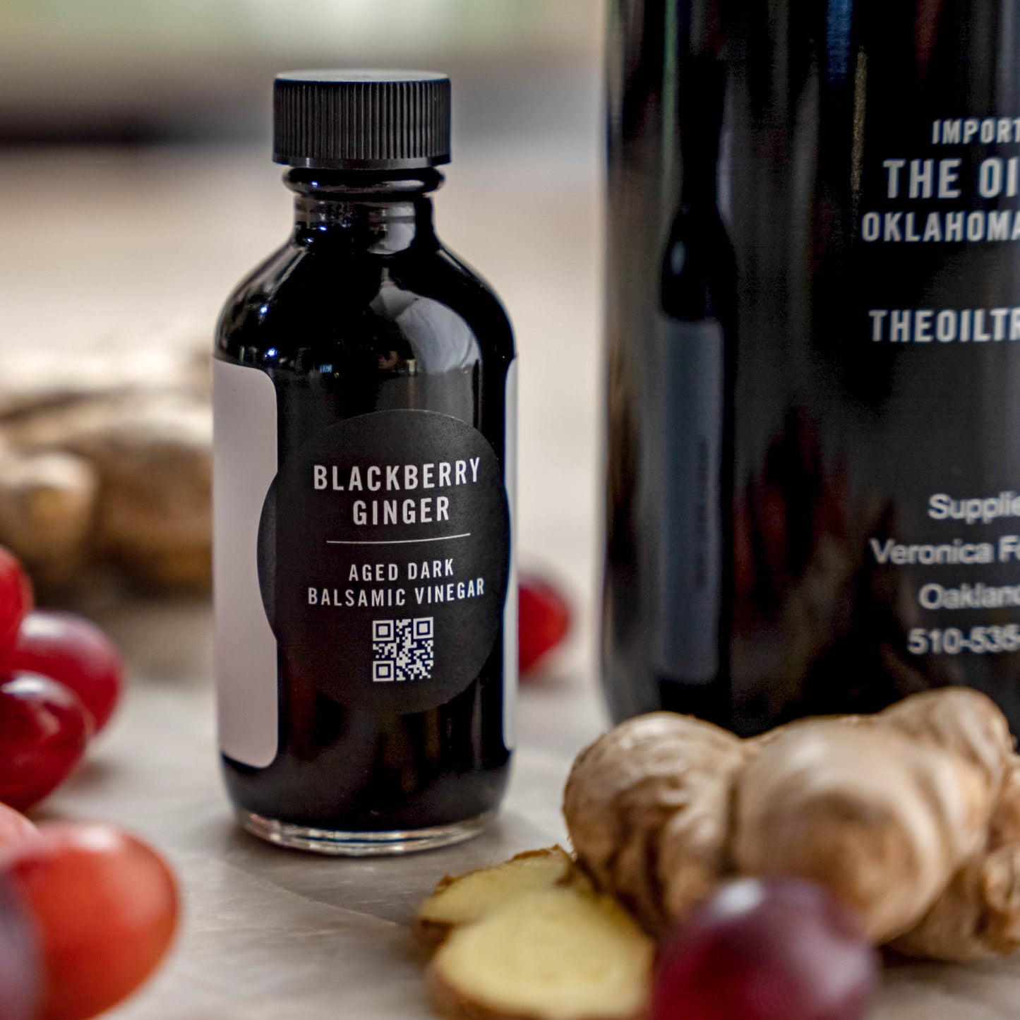 Blackberry Ginger Aged Dark Balsamic Vinegar