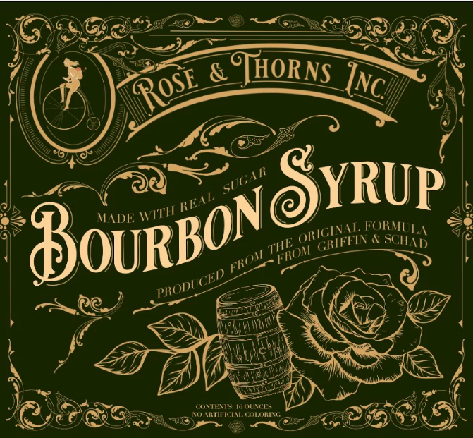 Rose and Thorns Bourbon Syrup