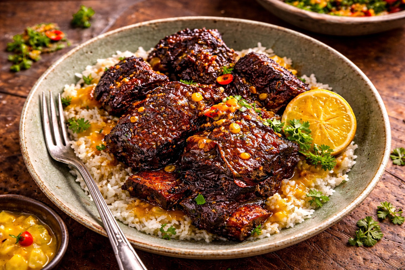 Mango Kissed Honey & Habanero Short Ribs – The Oil Tree