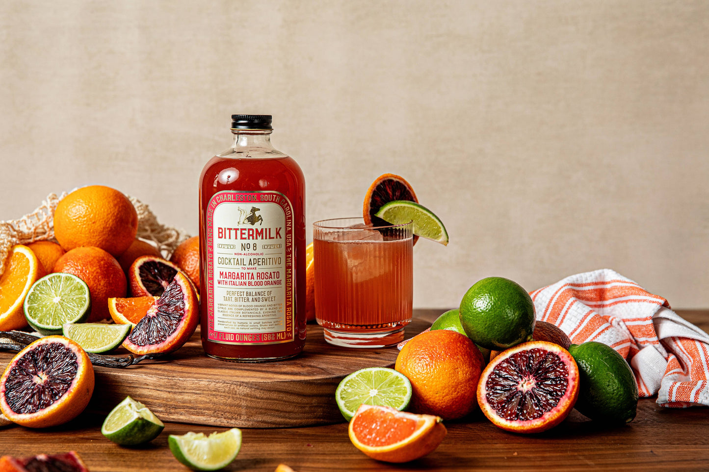 Bittermilk No.8, Margarita Rosato with Italian Blood Orange