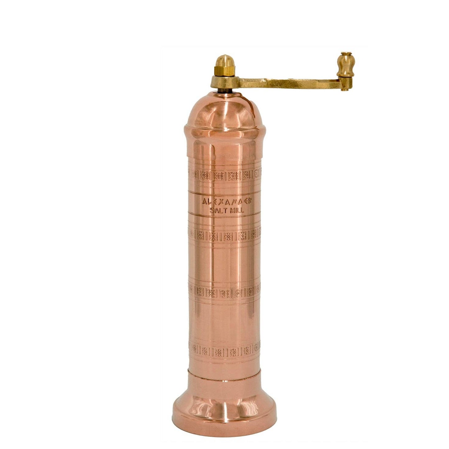 The Original Greek Salt Mill - 8": 8" Brass Salt Mill