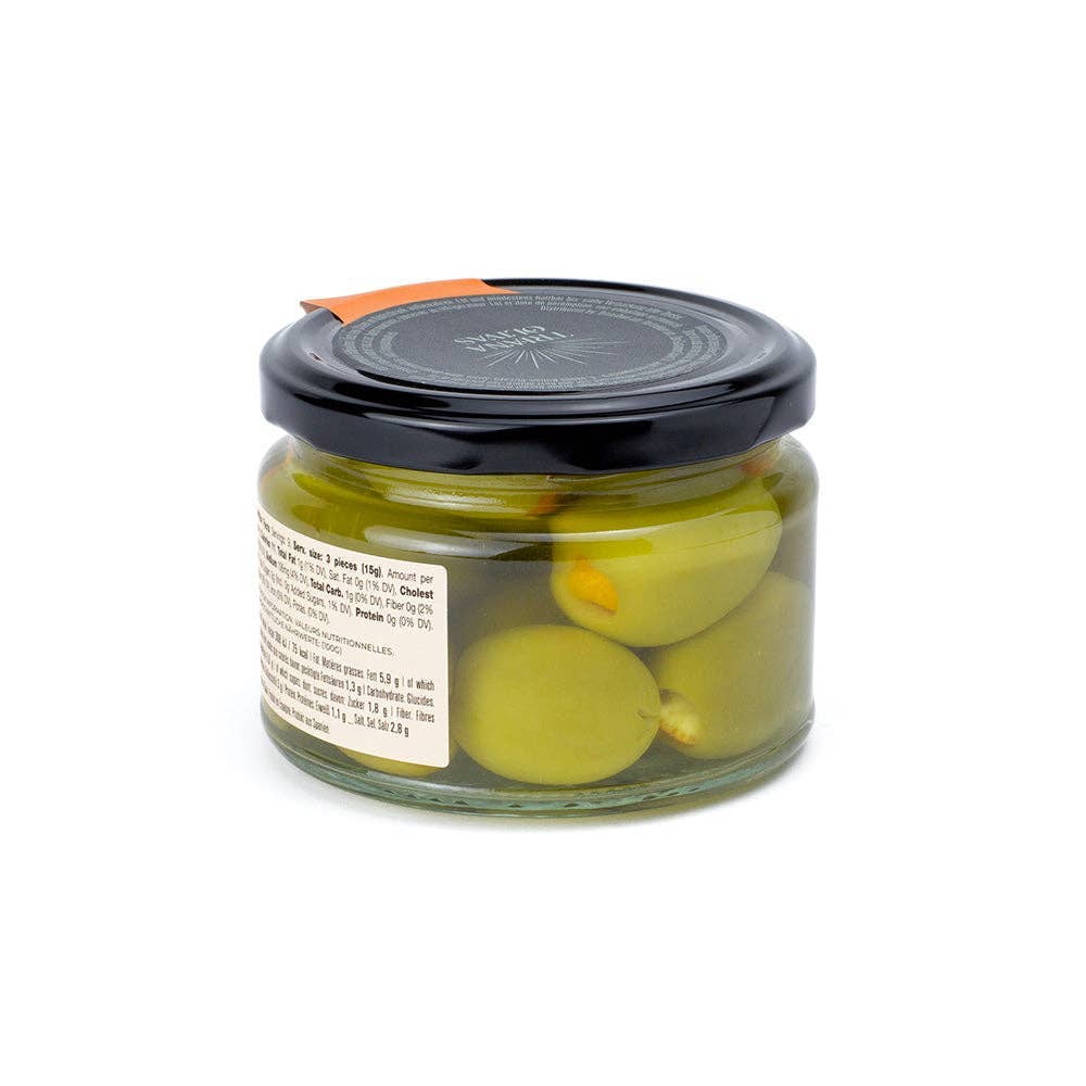Triana Olivas. Gordal Olives (Seville) Stuffed with Orange