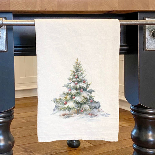 Forest Christmas Tree, Christmas Tea Towel