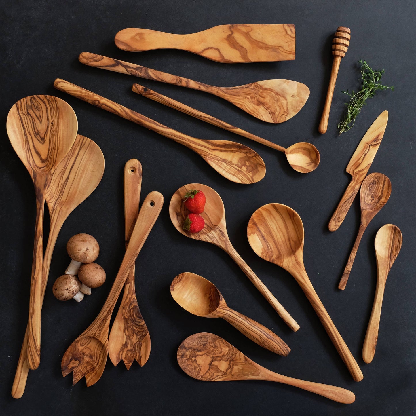 Olive Wood Knife, Wooden Utensils