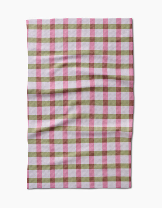 Patricia Plaid Tea Towel
