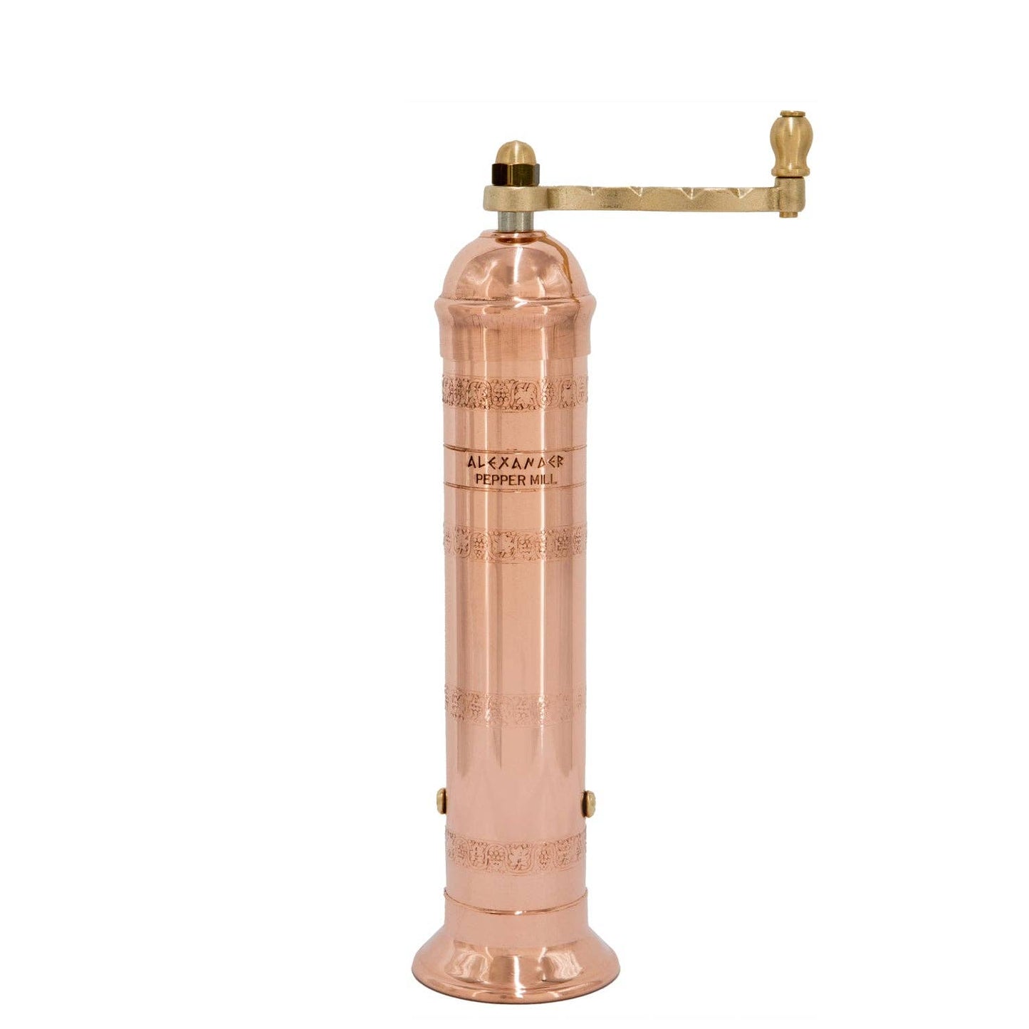 The Original Greek Pepper Mill - 9": 9" Brass Pepper Mill