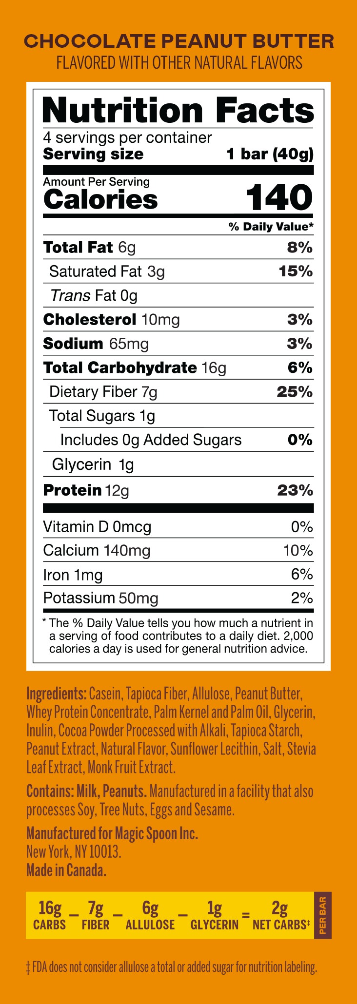 Chocolate Peanut Butter 12g Protein Treat