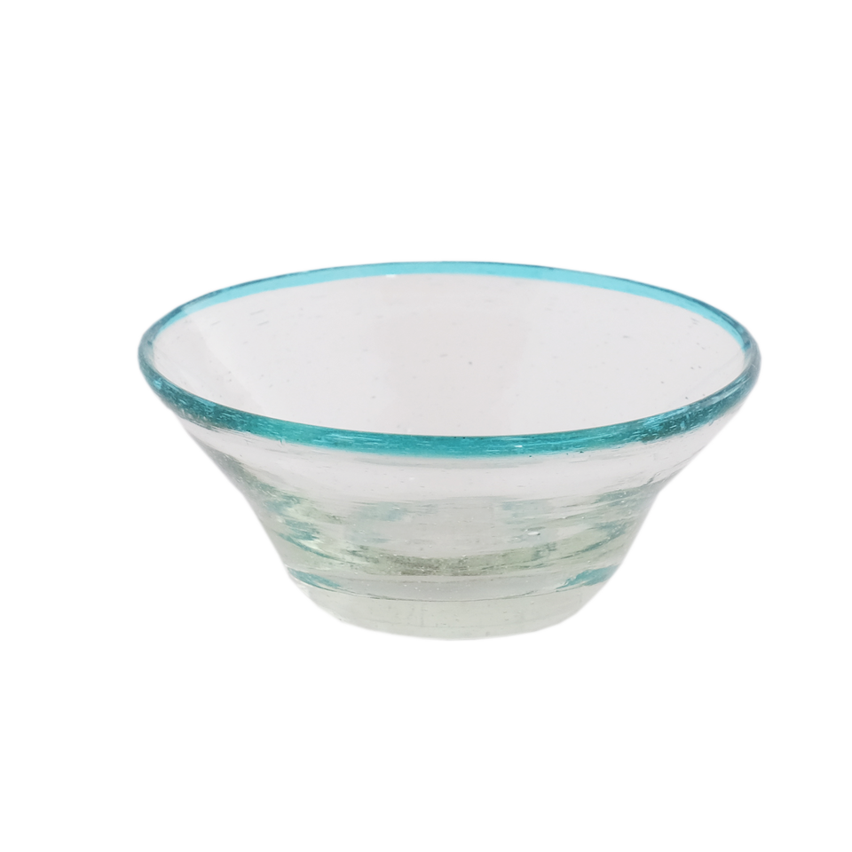 Aqua Rim Tiny Bowl, Spice Bowl, Pinch Bowl
