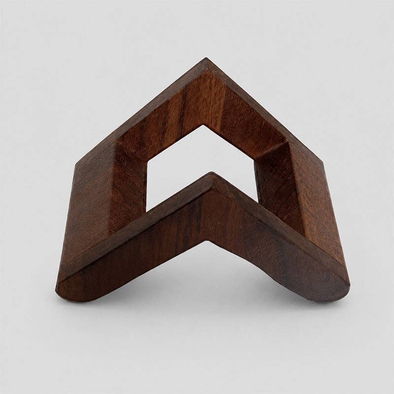 Square Wooden Coaster: Brown / One Size