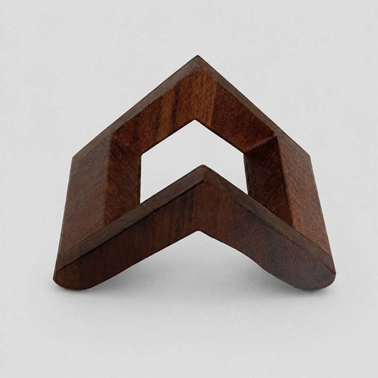 Wooden Coaster Stand: Brown / One Size