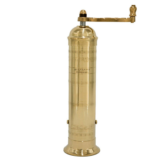 The Original Greek Pepper Mill - 10": 10" Brass Pepper Mill
