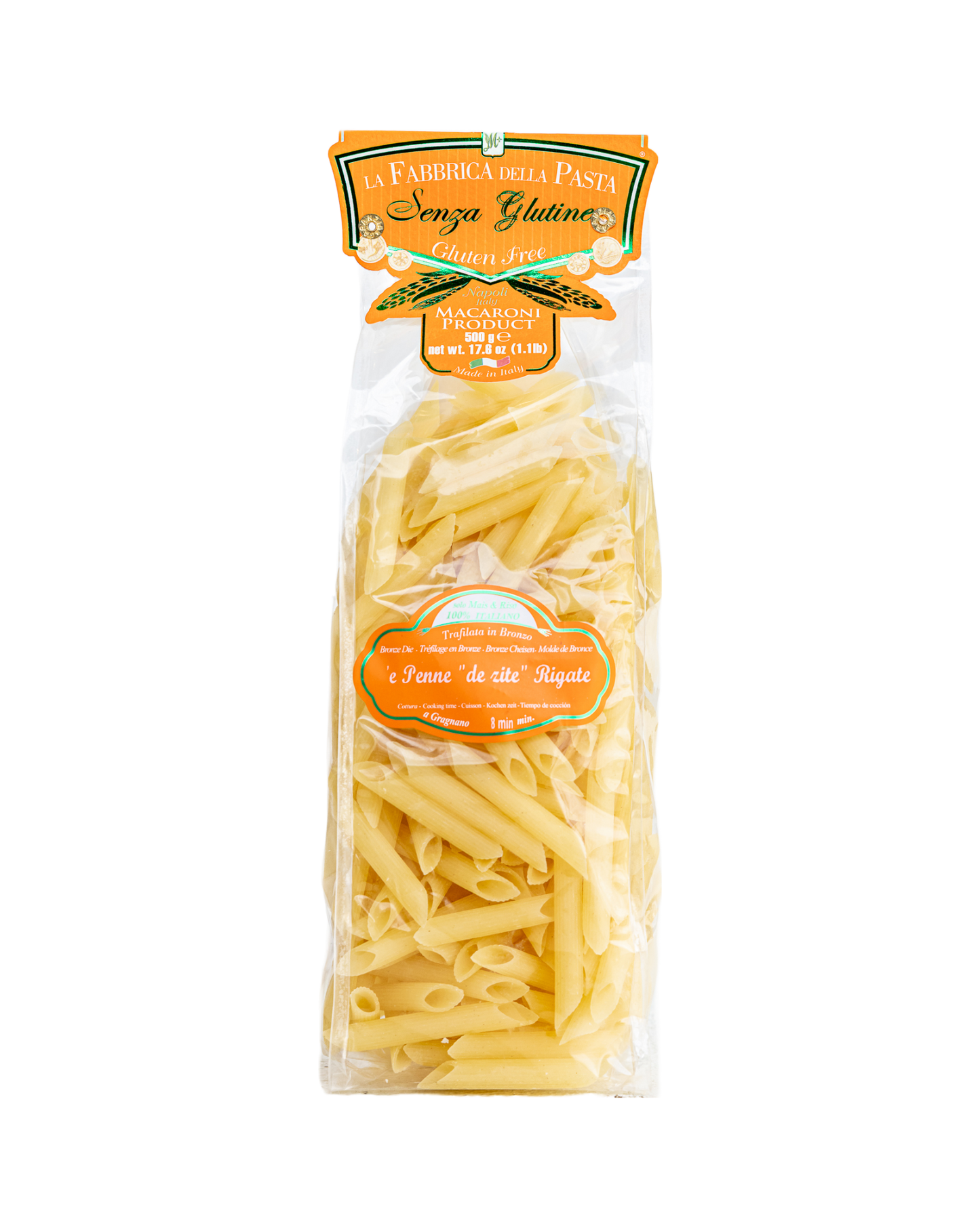 Gluten Free Penne De Zite Rigate by La Fabbrica della Pasta