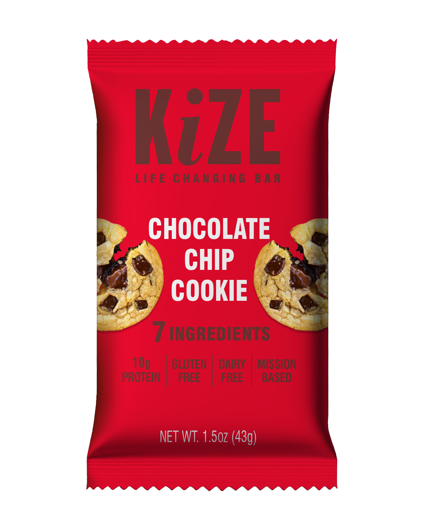 Chocolate Chip Cookie, Protein Snack Bar, 1.5oz, 10ct