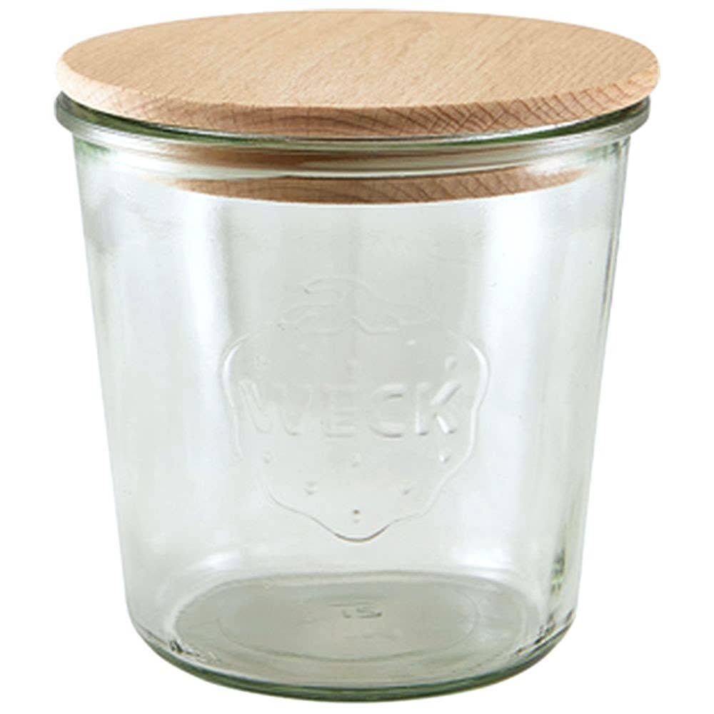WECK, Mold Jar, 580ml with Beechwood Lid