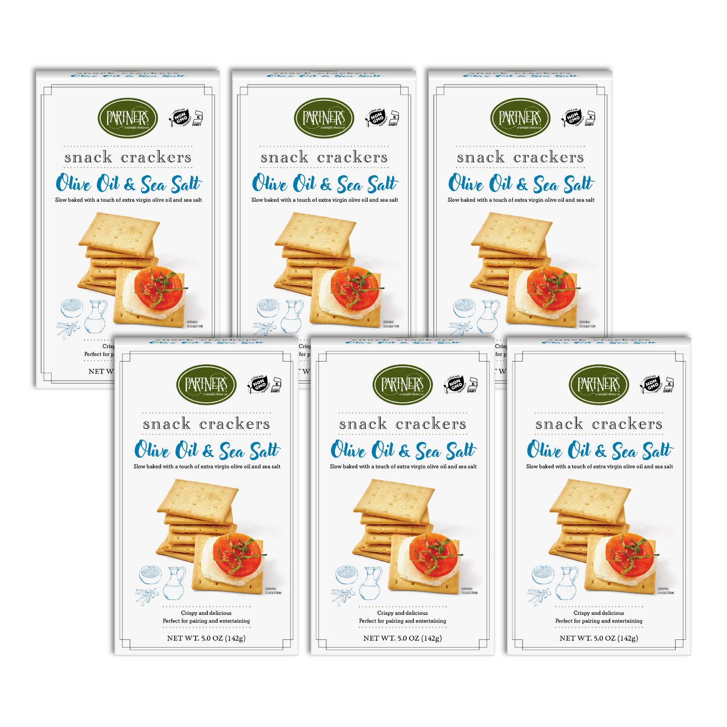 Olive Oil & Sea Salt Snack Crackers