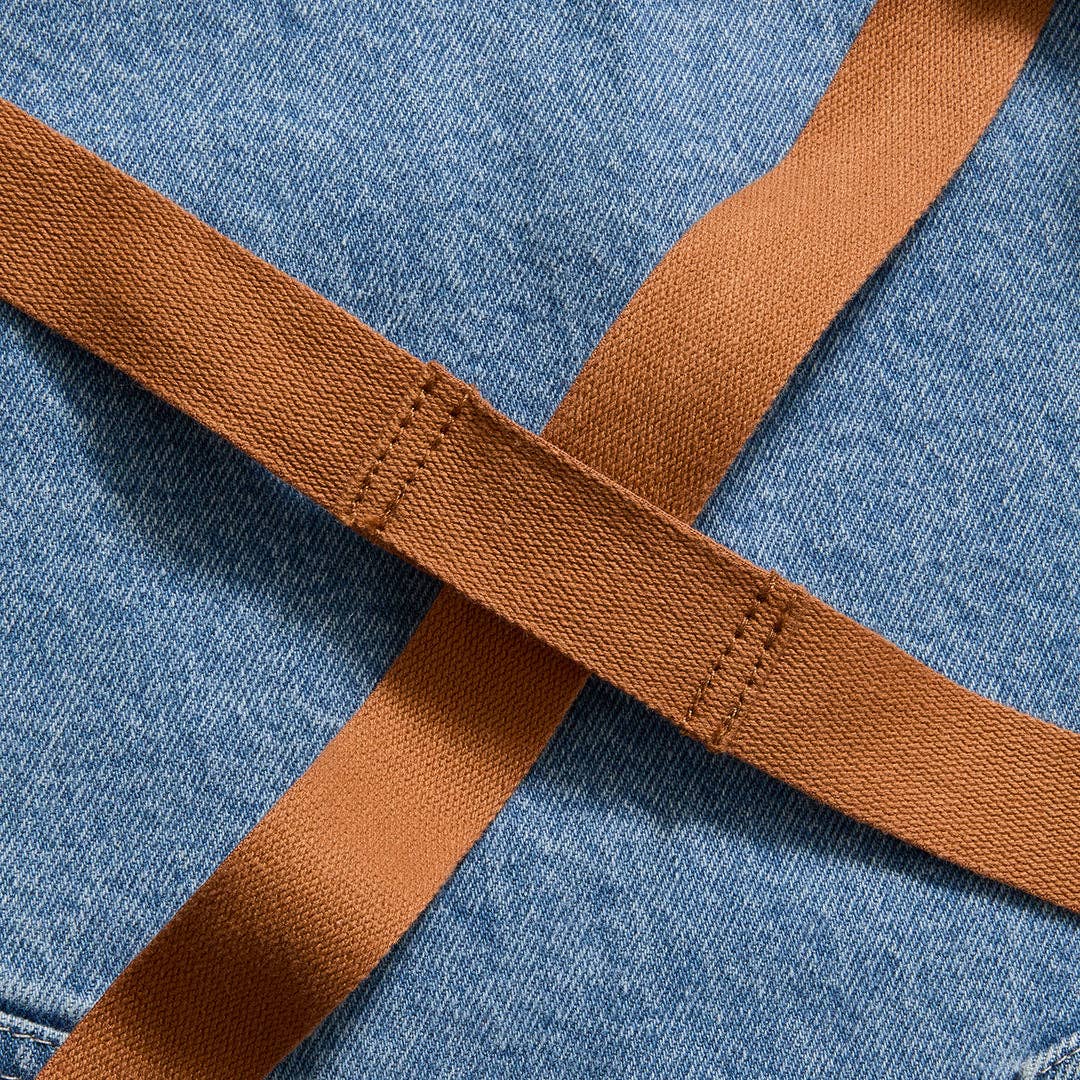 The Crossback Apron, Cedar Blue Denim