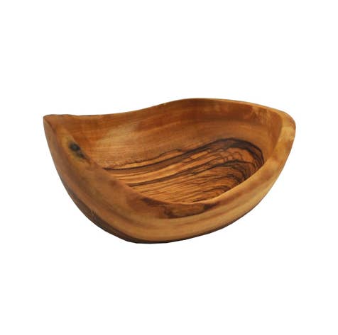 Olive Wood Natural Bowl, 5.5” Approx