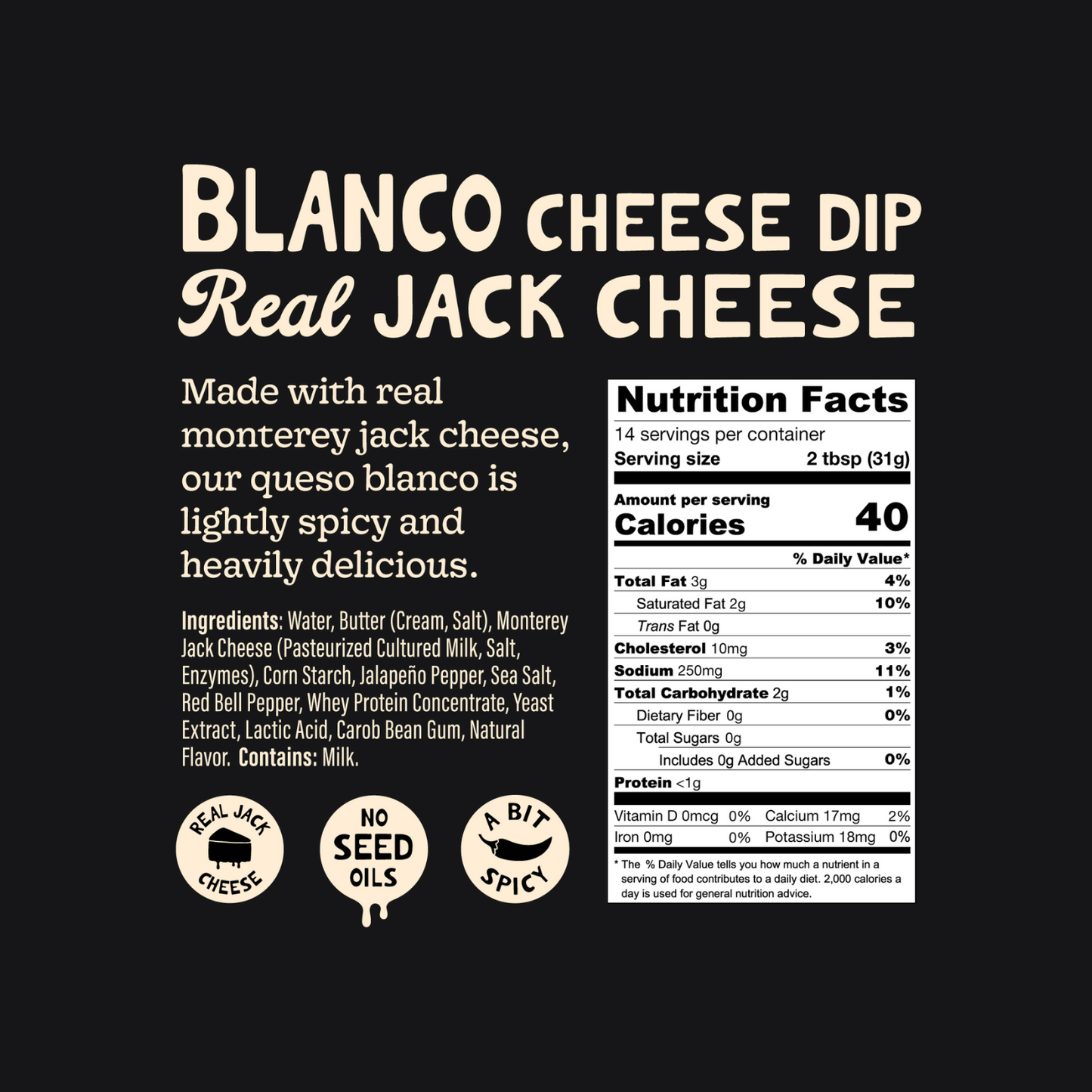 Blanco Cheese Dip (Wholesale)