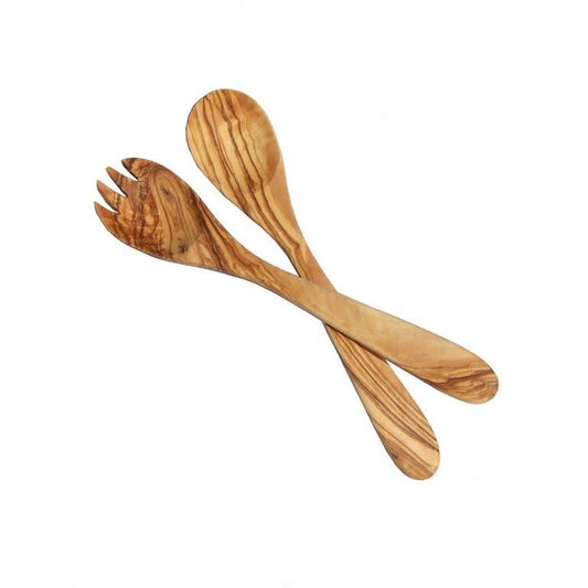 Olive Wood Salad Servers