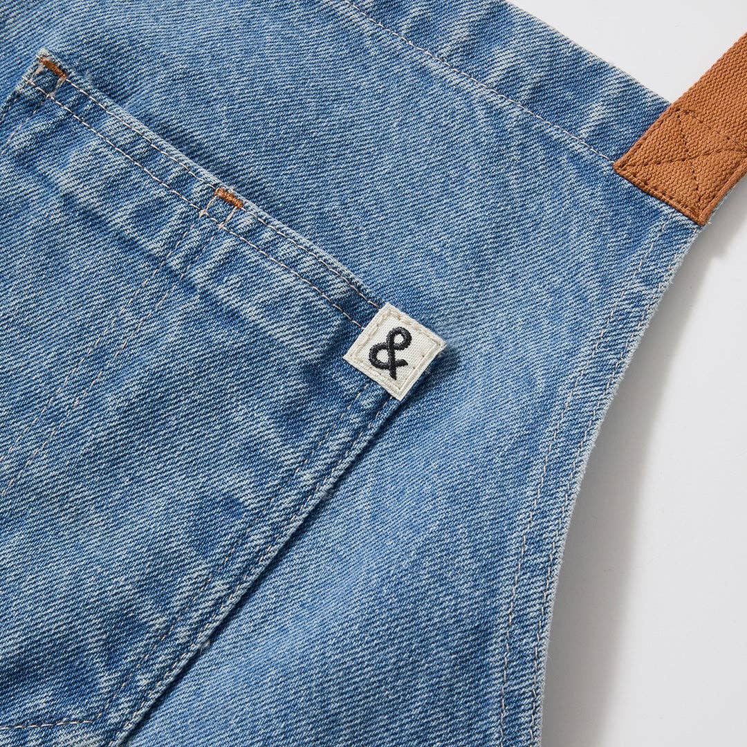 The Crossback Apron, Cedar Blue Denim