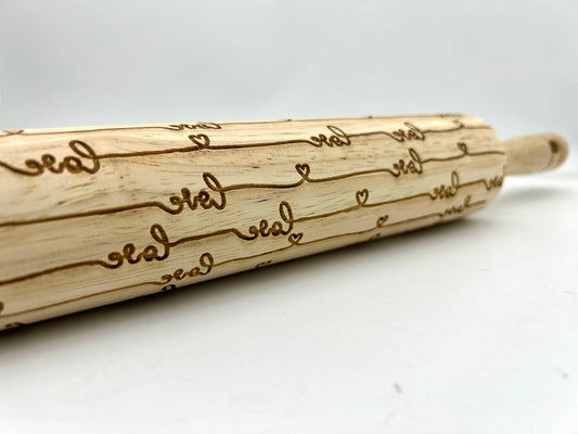 Love Embossed Rolling Pin